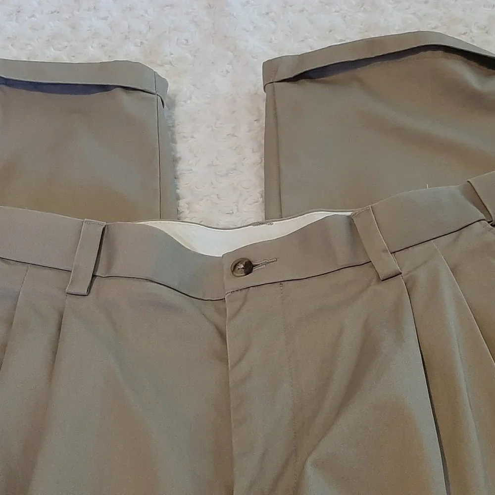 George Tan Beige Neutral Work Office Pants 36x32 Church Business Casual